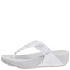 FIT FLOP WOMENS WEDGE TOE POST SANDAL - SILVER
